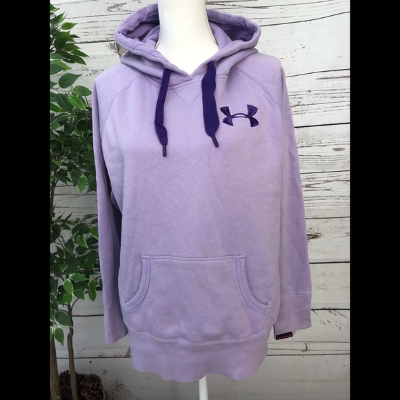 Under Armour Tops - 🌸UNDER ARMOUR light purple hoodie size medium